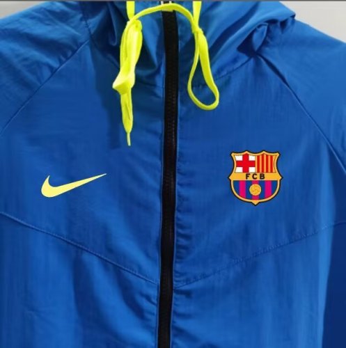 2025-26 Barcelona blue windbreaker