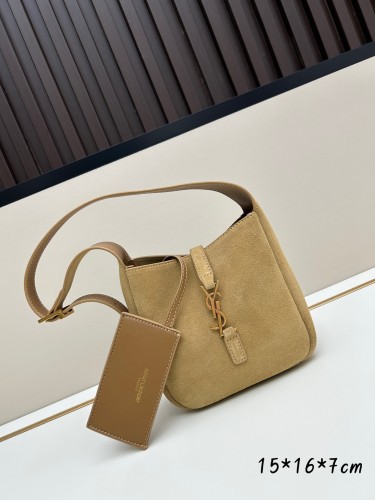 Le5a7# Saint Laurent new mini hobo underarm bag