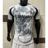 2025-26 Real Madrid White Grey Dragon Special Edition(The player version is more slim fit, it is recommended to buy one size larger)