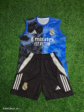 2025-26 Real Madrid blue and black vest suit