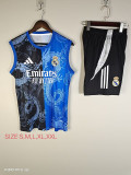 2025-26 Real Madrid blue and black vest suit