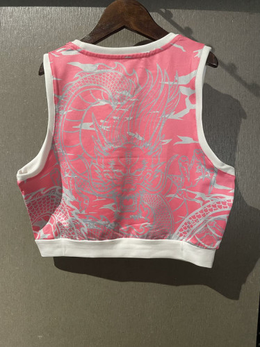 2025-26 Real Madrid pink dragon woman vest