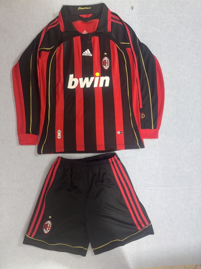 Inter Milan 2006-07 home long sleeves kids kits