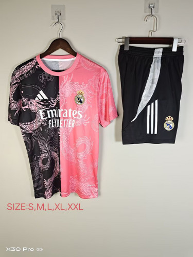 2025-26 Real Madrid pink and black training suit