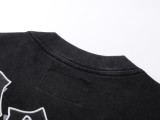 1092* washed black real shot Godspeed short-sleeved T-shirt