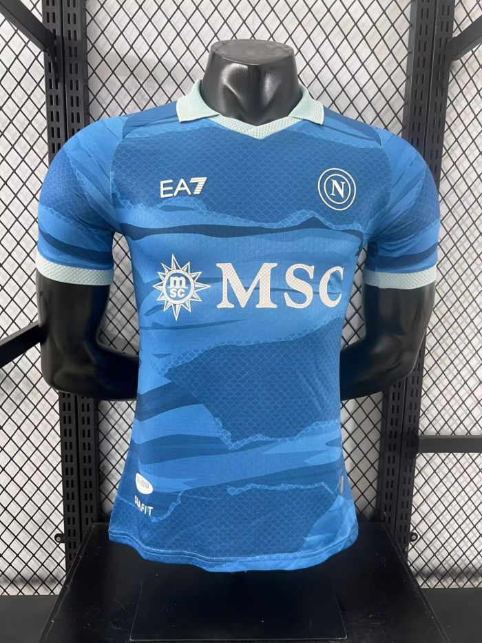 Napoli 2024-25 Fourth player version(The player version is more slim fit, it is recommended to buy one size larger)