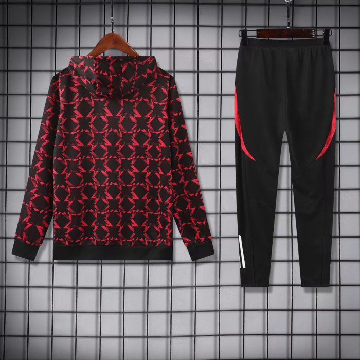 Manchester United 2024-25 red hooded tracksuits