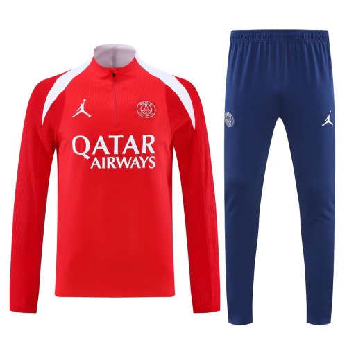 paris saint germain 2025-26 red training suit 