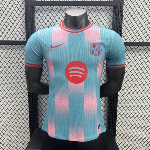 2024-25 Barcelona blue special player version(The player version is more slim fit, it is recommended to buy one size larger)