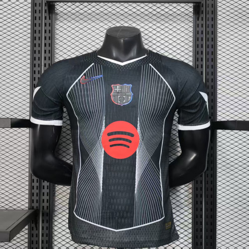 Barcelona 2025-26 black special player version(The player version is more slim fit, it is recommended to buy one size larger)