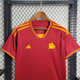 2023-24 Roma home soccer jerseys（Sponsor name printed）