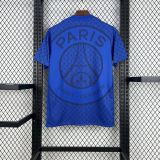2025-26 paris saint germain Pre-match training blue Jersey