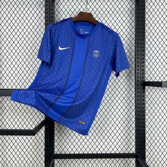 2025-26 paris saint germain Pre-match training blue Jersey