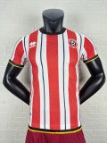 Sheffield United 2024-25 home player version(The player version is more slim fit, it is recommended to buy one size larger)