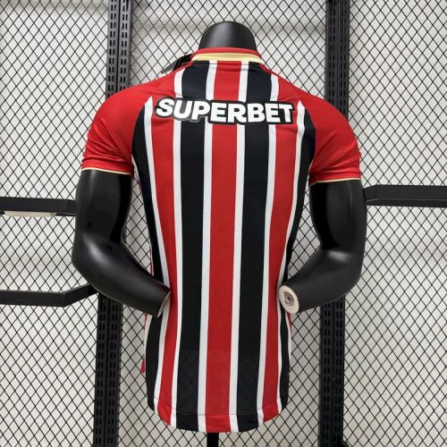 2025-26 Sao Paulo away player version jersey(The player version is more slim fit, it is recommended to buy one size larger)