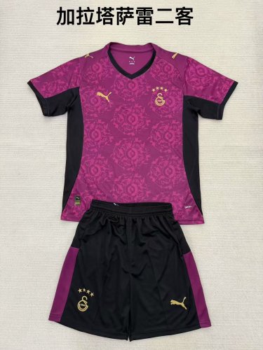 Galatasaray 2025-26 Second away game kid kits