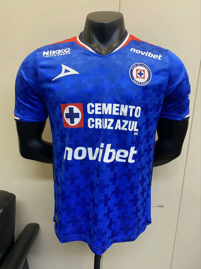 cruz azul 2025-26 home player version S-3XL(The player version is more slim fit, it is recommended to buy one size larger)