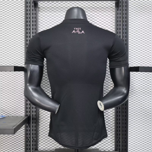 Algeria 2025-26 black player version(The player version is more slim fit, it is recommended to buy one size larger)