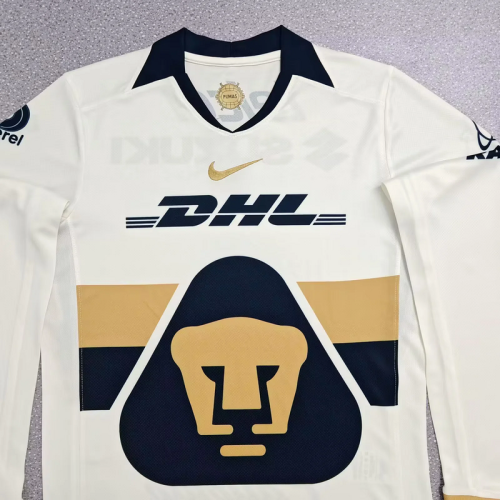 2025-26 Pumas home long sleeves soccer jersey