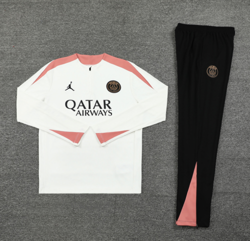 paris saint germain 2024 light gray training suit