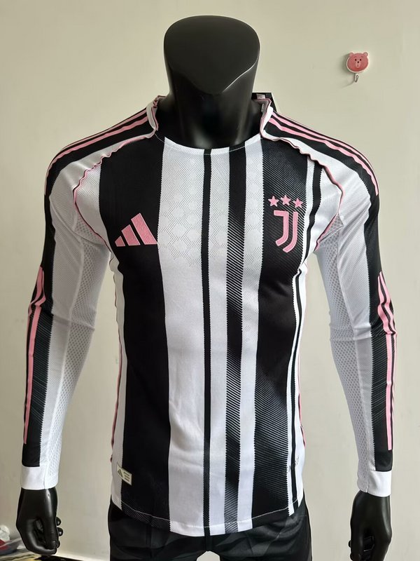 2025-26 Juventus home long sleeve player version jersey