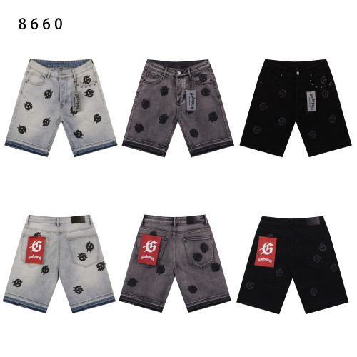 8660*Godspeed embroidered denim shorts