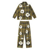 383* 8613*DENIM TEARS Kapok New Plaid Long Sleeve Suit
