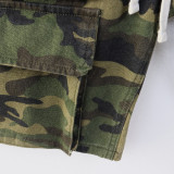 8667 *American trendy Godspeed camouflage work shorts