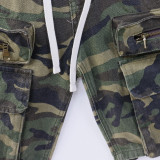 8667 *American trendy Godspeed camouflage work shorts