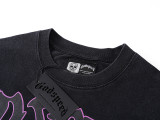 1115*Godspeed retro washed distressed printed cotton short sleeves