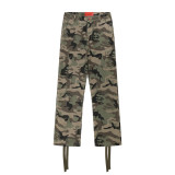 683* Heavy embroidery washed ribbon trousers