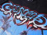 1113* Godspeed vintage washed distressed printed cotton short sleeves