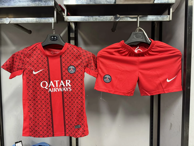 paris saint germain 2025-26 red special kids