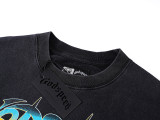 1117* Godspeed vintage washed distressed printed cotton short sleeves