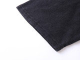 1109* Godspeed retro washed distressed printed cotton short sleeves