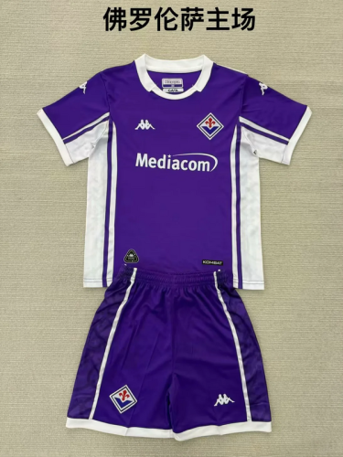 2025-26 Fiorentina home kids kit