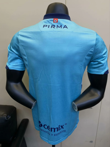 Cruz Azul 2025-26 GK blue player version S-3XL(The player version is more slim fit, it is recommended to buy one size larger)