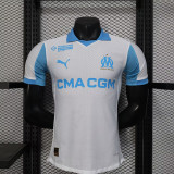 Marseille 2025-26 home player version(The player version is more slim fit, it is recommended to buy one size larger)