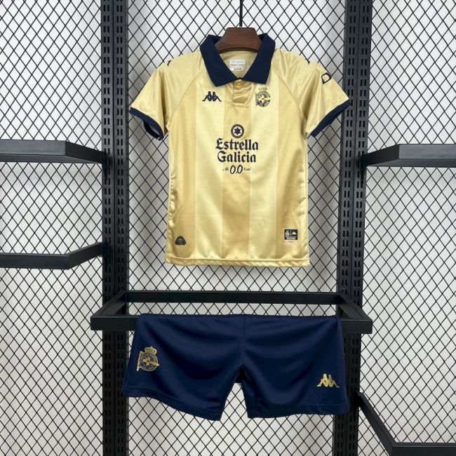 2025-26 Deportivo de La Coruna 25 years anniversary kids kit