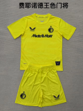 2025-26 Feyenoord GK yellow kids kit
