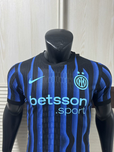 2025-26 Inter Milan home player version(The player version is more slim fit, it is recommended to buy one size larger)