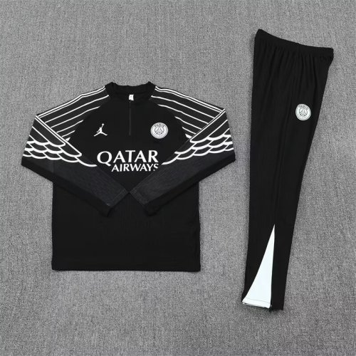 2025-26 Paris Saint-Germain black Training Suit 