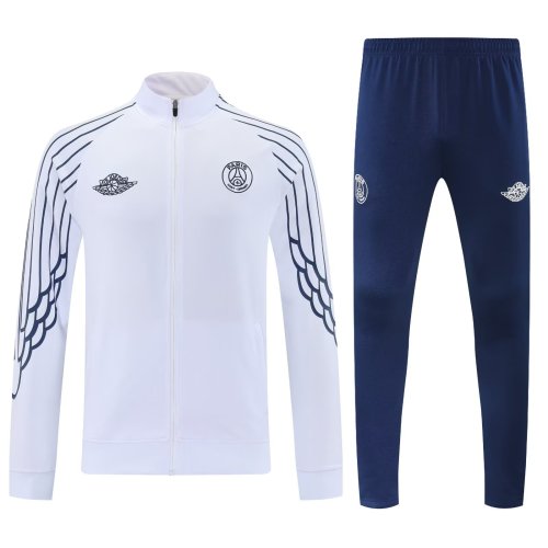 paris saint germain 2025-26 white jacket set