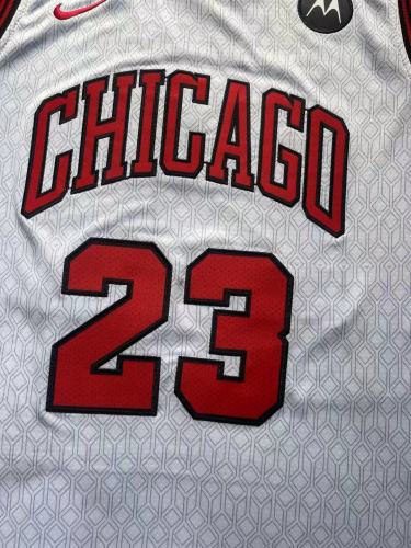 2023 Season City Edition White Chicago Bulls No. 23 Michael Jordan