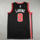 2024 season City Edition Black Bulls No. 8 Zach LaVine