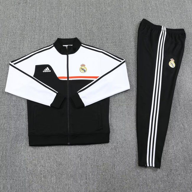 Real Madrid 2025-26 white black jacket set
