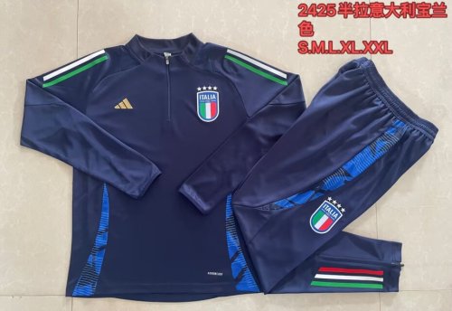 italy 2024 blue training suit 
