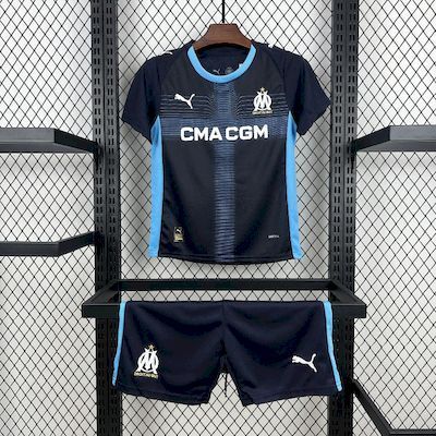 2025-26 Olympique Marseille Away Kids Kit