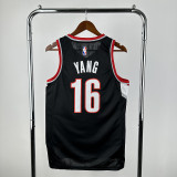 Portland Trail Blazers Black No. 16 YANG