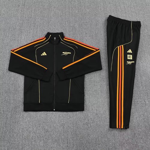 arsenal 2025-26 black jacket set
